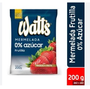 Mermelada Watts Frutlla Sin Azucar 200g